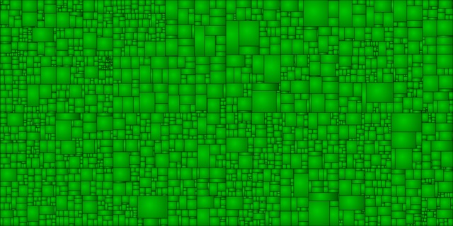 decomp.dev treemap of Super Mario Galaxy, 100% of code matched